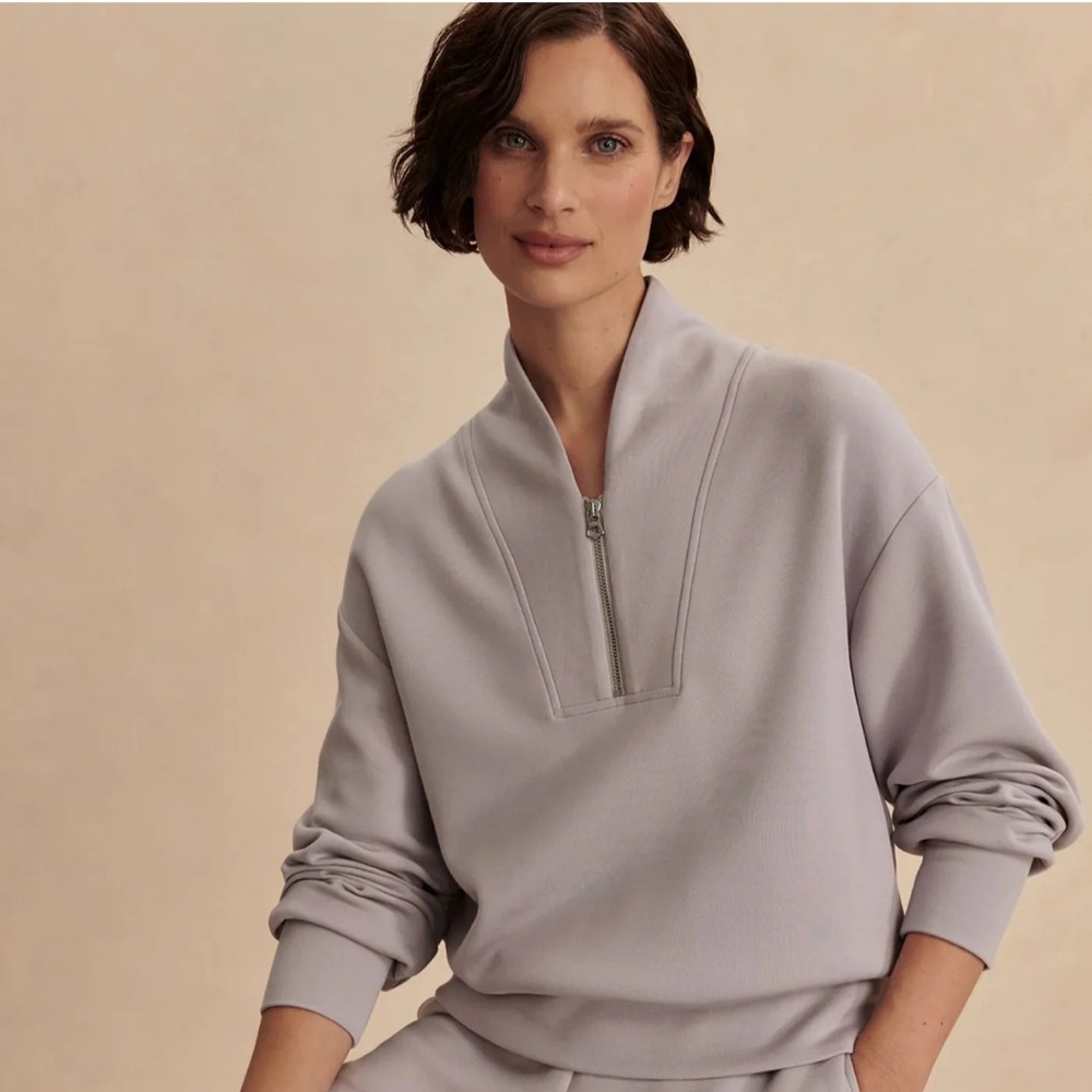 (NWT) Varley Davidson Quarter Zip DoubleSoft Sweat Top